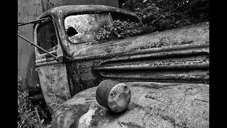 Large Print on Luster Paper (The Story Behind My Photo: Delivery Truck Abandoned in a Ditch)