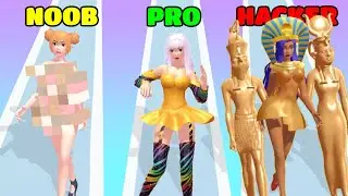 Catwalk Battle Gameplay - NOOB vs PRO vs HACKER (iOS/Android)