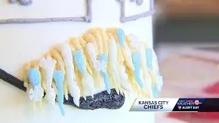 Andy Reid's mustache is swapping ice for icing at McLain's Bakery in Kansas City
