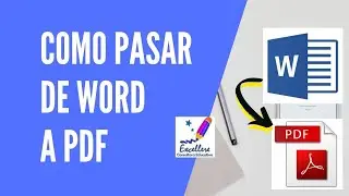 Cómo pasar de Word a PDF fácil.
