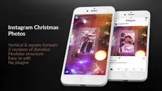 Instagram Christmas Photos - After Effects Template