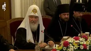 Патриарх Кирилл отчитывает президента Болгарии