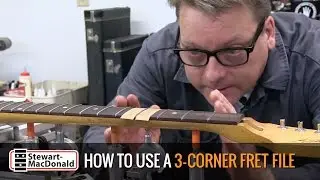 How to shape frets with a 3-corner file