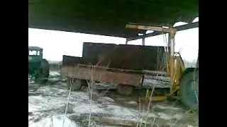 Погрузка ЖБ плиты