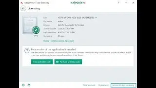 kaspersky antivirus with license key Life Time