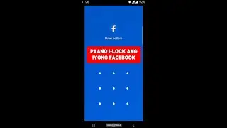 Paano lagyan ng LOCK ang Facebook sa Cellphone 