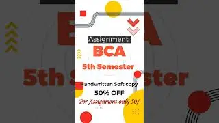 Bca 5th semester handwritten Assignment |@teachwithdost6939 #handwrittenassignments #ignou