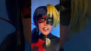 Half Ladybug Half Cat Noir! Who wins? 