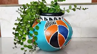 Matka Decoration | Earthen Pot Decoration | DIY Planter