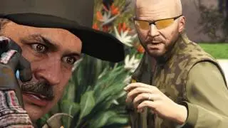Michael is up to no Good, while Carlos is on his phone.