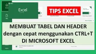 Cara membuat Tabel dan Header dengan cepat di Microsoft Excel #Shorts
