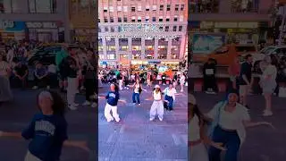 kpop in times square - how sweet ft. people’s reaction #howsweet #newjeans
