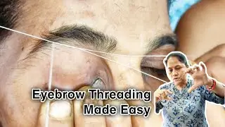 Perfect Eyebrow Threading Guide | How to Shape Eyebrows at Home? (Step-by-Step) 🧵