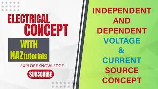 Voltage, current independent and dependent source 