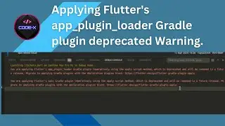 applying Flutter's app_plugin_loader Gradle plugin deprecated Warning.