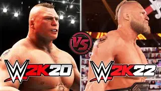 WWE 2K22 vs WWE 2K20 (Faces/Finishers/Blood/Entrances) Comparison | DID GRAPHICS IMPROVE?