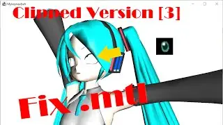 Java 3D: How to Fix the .mtl File of a Miku Model Exported from Blender 2.93