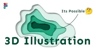 3D illustration in Figma | #figma #illustration