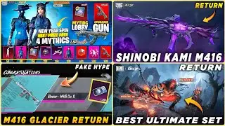 🔴 NEXT PRIZE PATH CANCEL | SHINOBI KAMI M416 RETURN | GLACIER M416 RETURN | RETURN ULTIMATE SET BGMI