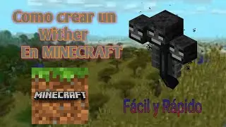 COMO CREAR UN WITHER EN MINECRAFT*FÁCIL Y RÁPIDO*