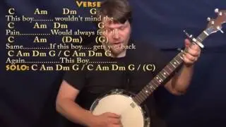 This Boy (The Beatles) Banjo Cover Lesson with Chords/Lyrics - Capo 2nd Fret