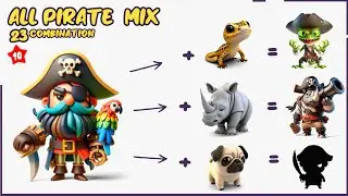 All Pirate Combination! fusion Animash gameplay, supreme, mythical and legendary