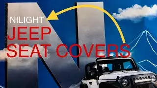 NILIGHT Jeep seat covers (#322) unboxing, installation & review
