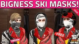 How To Get NEW Black and White BIGNESS SKI MASKS In GTA 5 Online! Unlock Bigness Tryhard Ski Mask