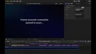 Frame io text plugins in Final Cut Pro