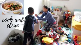 Replacing our faucet | DIY | disaster clean with me | cook and clean | #simplychris