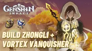 BUILD & SHOWCASE ZHONGLI TERBARU (NO BUFF) | Genshin Impact Indonesia