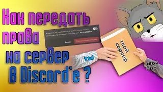 🤝 Как передать права на сервер другому пользователю в Discord'e 📜