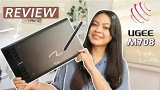 UGEE M708 Pen Tablet Full Review (after 3 months) ❤︎ | Emmy Lou