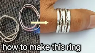 Silver ring for thumb\how it's made\jewelry making\silver ring\gold smith luke