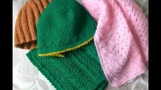 Текущие и готовые работы ноября 2017. Шапка, платок - шаль?...