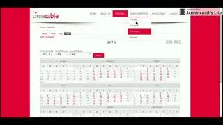 PHP & MySQL Project on Timetable Management System