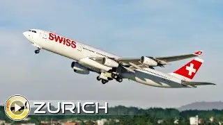Plane Spotting at Zurich Airport | Visitor Terrace Dock B | Ultra 4K MSFS Gameplay