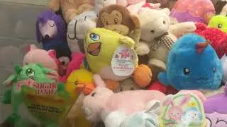 Winning A Yellow Chicken From The Claw Machine