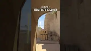bench and stairs smoke on the fly from A ramp 