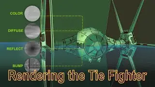 Rendering a Tie Fighter - ArchiCAD 18 with CineRender