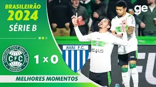 CORITIBA 1 X 0 AVAÍ | MELHORES MOMENTOS | 23ª RODADA BRASILEIRÃO SÉRIE B 2024 | ge.globo