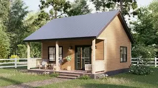 23'x19' (7x6m) Cozy Home Living | Tiny House Design | Full Tour!
