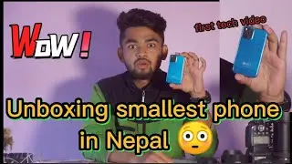 Smallest phone in Nepal |wow😳| Kivi ks444 card phone | #mrhemu |