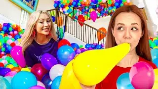 UZUNMAKARNA’NIN EVİNİ DEV BALONLA KAPLADIM !? 