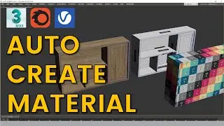 Create And UV Mapping With Auto Material Script 3ds Max | Eris Graphic