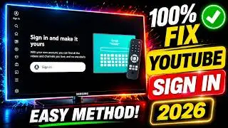 How to Fix Youtube Not Sign in problem on Smart Tv
