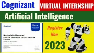 Cognizant Virtual Internship with certificate | Artificial Intelligence | online ai internship |