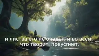 Библия - Первый Псалом Давида.