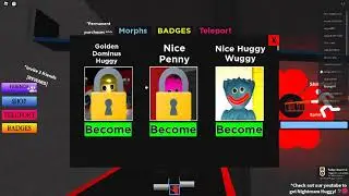 how to get all huggy wuggy in Poppy Playtime Morphs Ten new Morphs in roblox