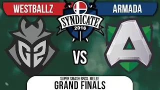 Syndicate - G2 | Westballz (Falco, Cpt. Falcon) Vs. A | Armada (Peach) - Grand Finals - Melee